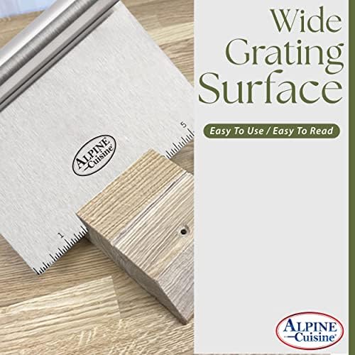 Alpine Cuisine Stainless Steel Dough Scraper with Comfortable Handle