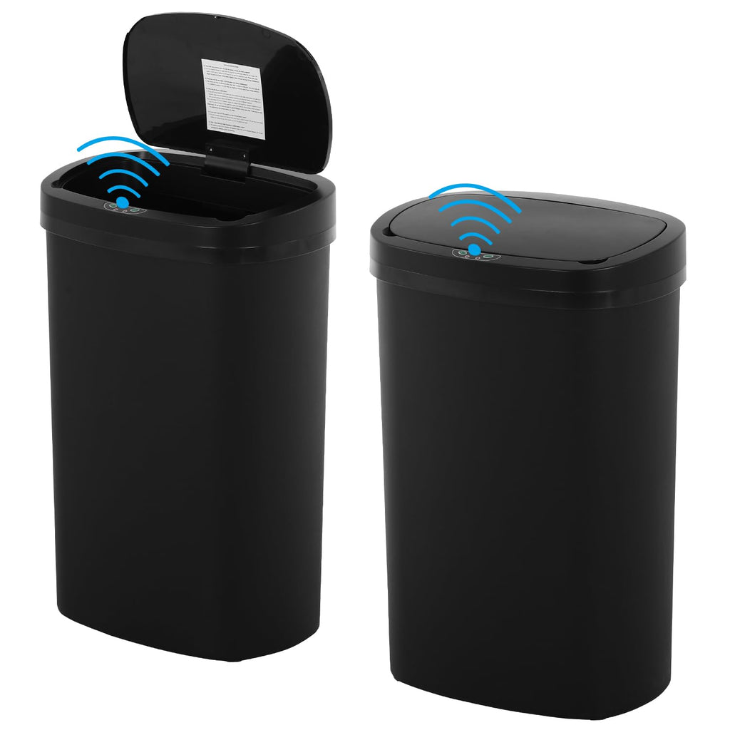 13 Gallons Trash Can with Lid Motion Sensor Garbage Can,Kitchen Trash