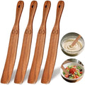 4Pcs Skinny Spurtle for Sourdough Starter, Wooden