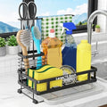 Godboat Kitchen Sink Organizer with Brush Rack and Drain Pan