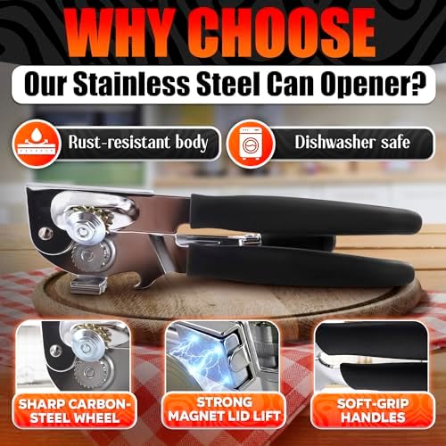 Heavy Duty Commercial Can Opener – Stainless Steel Can Opener for