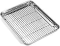 Baking Sheet with Wire Rack Set, Stainless Steel Cookie Sheet Baking