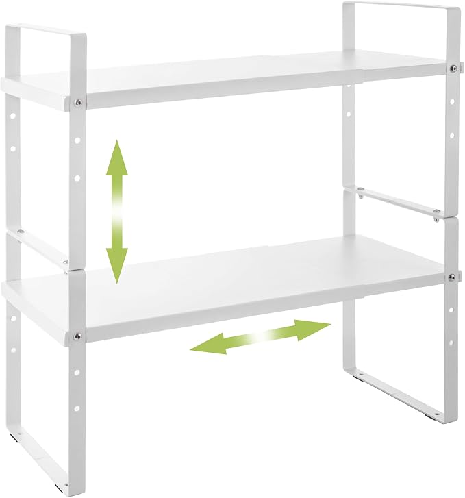 Across-Star Expandable Cabinet Shelf Organizer Rack, Stackable Kitchen Counter by Acorss-Star