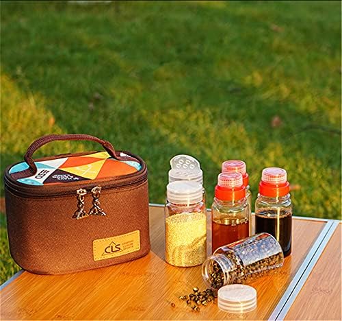 FantasyDay 6 Pcs PET Plastic Spice Jars Moisture Proof Condiment