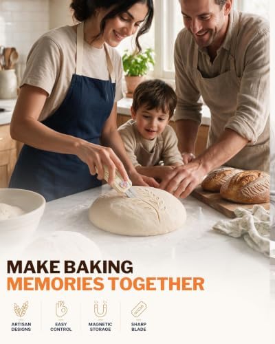 Bread Lame, Magnetic & Extractable Sourdough Scorering Tool for Baking