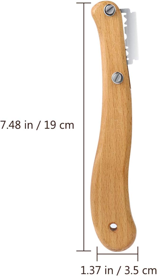 Healeved Bread Lame Dough Scoring Tool Van Wooden Handle 5 Blades, Creative - Image 2