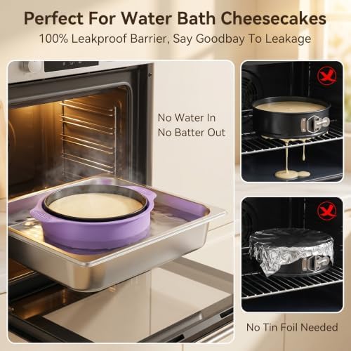 3 Pcs Springform Pan Set, 5 7 9 Inch Nonstick Spring Form Pan
