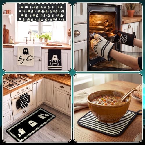 Irenare 16 Pcs Halloween Kitchen Decor Set, Cute Ghost