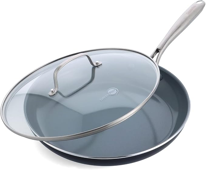 GreenPan Swift Healthy Ceramic Nonstick, Stainless Steel Handle, Dishwasher Safe by GreenPan