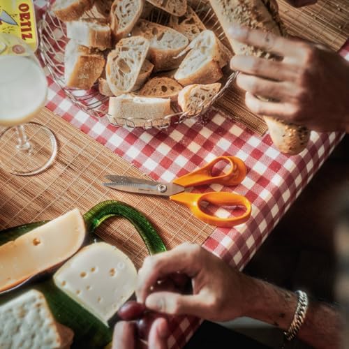 Fiskars Classic Kitchen Scissors, Serrated Blades, Right-Handed use