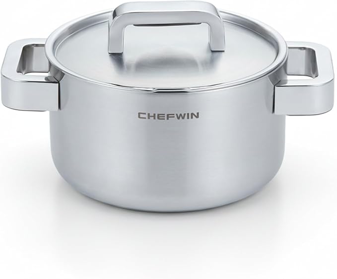 316 Stainless Steel 1.9 Quart Durable Sauce Pot by CHEFWIN