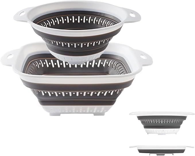 Collapsible Colander and Strainer, Silicone Strainer Colanders & Food Strainers by LogFaadCoi