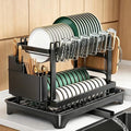 Steel Dish Drying Rack, 16.5" D x 11.5" W x 11.5" H