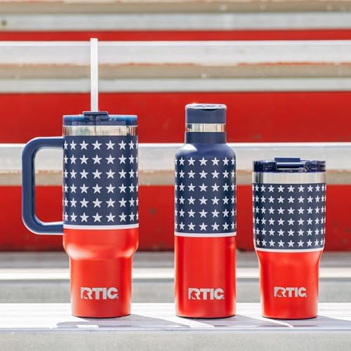 RTIC 20oz Essential Tumbler with Lid, Ceramic Lined, Stars
