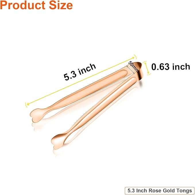 Small Serving Tongs, Anytrp 12-Pack Stainless Steel Sugar Tongs, 5.3inch - Image 6