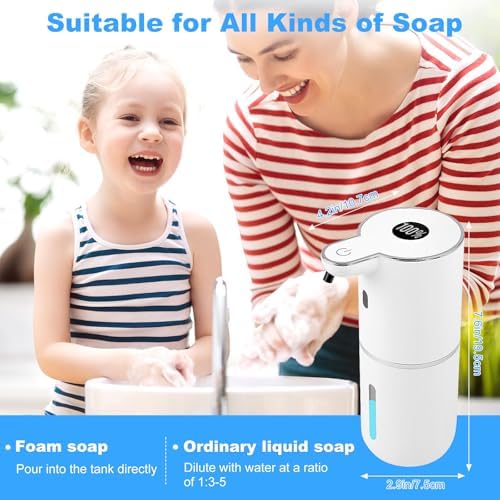 Automatic Soap Dispenser,6-Level Foaming Hand Soap Dispenser,Touchless