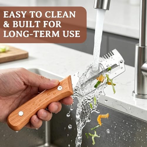 2 Pcs Multi-Functional Vegetable Peeler, Stainless Steel Thickened
