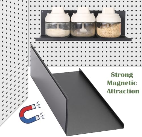 6 Pack Metal Magnetic Spice Rack for Refrigerator