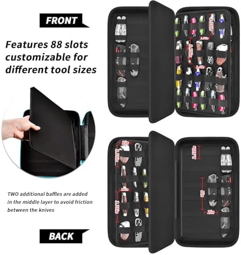 GWCASE 66+ Pocket Knife Storage Case for Folding Knives