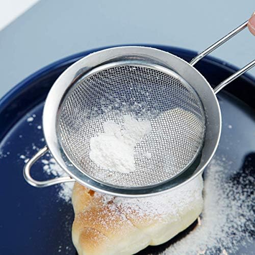Kyraton Fine Mesh Strainer 6 Pieces Set, Flour Sifter For Baking