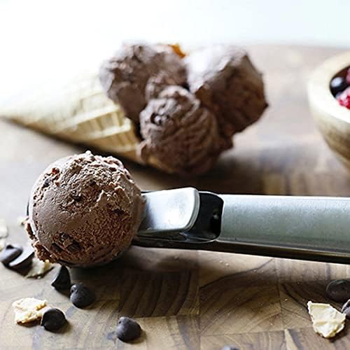 Stainless Steel Ice Cream Scooper with Trigger Release, Heavy Duty