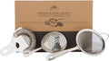 A Bar Above Cocktail Strainer Set, 3 Piece Bundle, Ergonomic and Rust