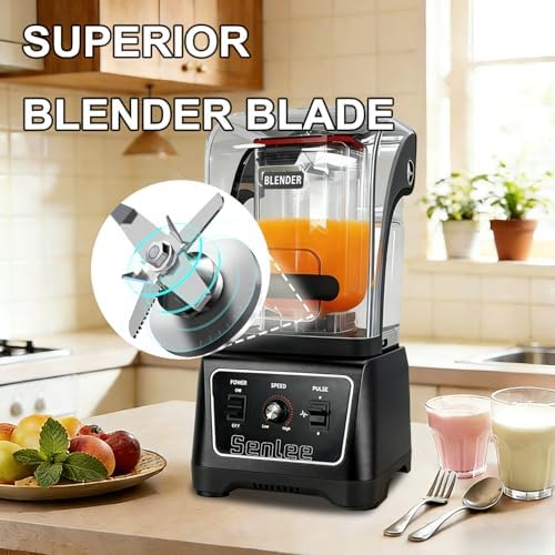 Commercial Blender, 2200W, 64oz BPA-Free Jar