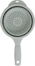 Dexas 8" Collapsible Silicone Strainer in Sage, Kitchen Strainer by Dexas