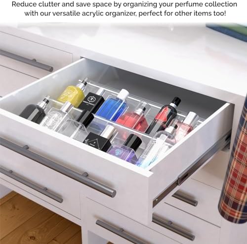 4 Pack Clear Plastic Drawer Organizers Multi Level Stackable Pills