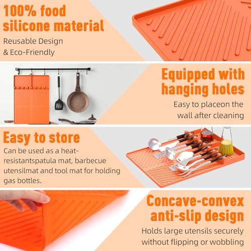 Silicone Grill Mat Compatible with Blackstone