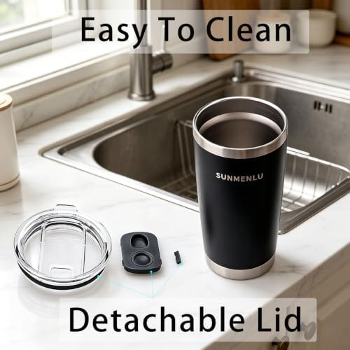 Coffee Mug Cup 20 oz Insulated Travel Tumbler with Lid And Straw