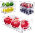 Imncya Refrigerator Organizer Bins, 5-Set Fridge Storage Drawer