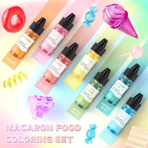 Cherrysea 7x6ml Oil-Based Food Coloring Set