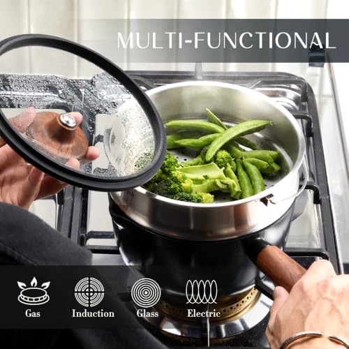 CAROTE 21pcs Ceramic Cookware Set, Pots and Pans Set