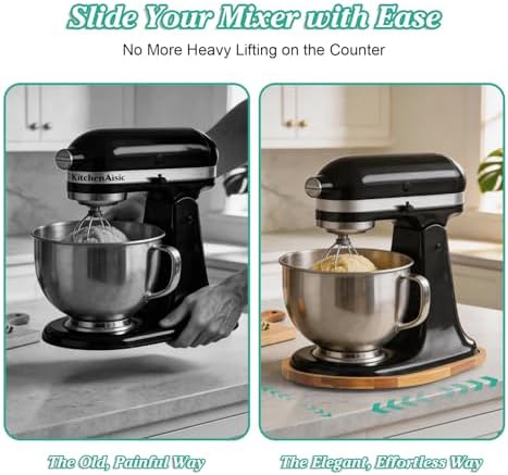OUTNILI Mixer Slider Mat for KitchenAid 5-8 Qt Bowl-Lift