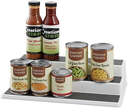 Copco 3-Tier Cabinet Spice Rack Organizer, 10 Inch Tiered Shelf Riser