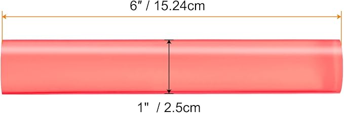 HARFINGTON Acrylic Clay Roller 6 Inch x 1 Inch Solid Non-Stick Plastic Round - Image 2