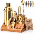 Barillio Gold Bartender Kit - Stainless-Steel Cocktail Shaker Set