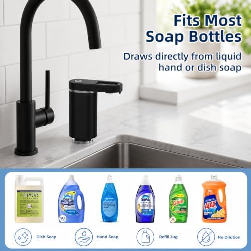 APEKX Touch-Free Automatic Dish Soap Dispenser