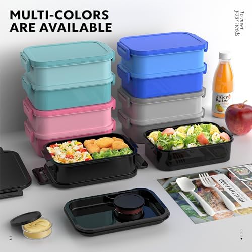 Jelife Adult Bento Box Lunch Box - Large Style Bento Lunch Box for