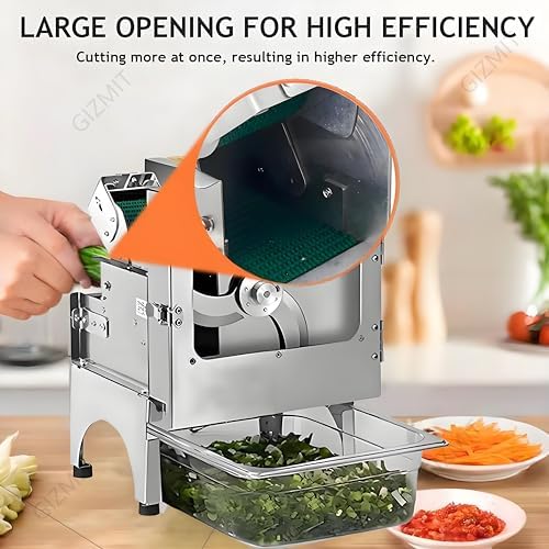 Commercial Electric Vegetable Chopper, 70mm Feed Port, 150kg/H