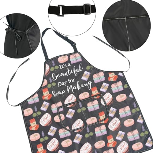 JNIAP Soap Making Gift It's a Beautiful Day for Soap Making Apron Soap