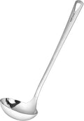HIFIND Cooking Spoon 12.2 Inches Kitchen Stainless Steel Round Ladle, Heavy-Duty by HIFIND