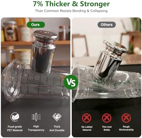 100 Sets 16oz Sturdy Plastic Coffee Cups with Lids and