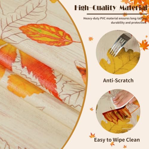 Rectangle Table Cloth, 100% Waterproof Vinyl Tablecloth, 52" x 70"