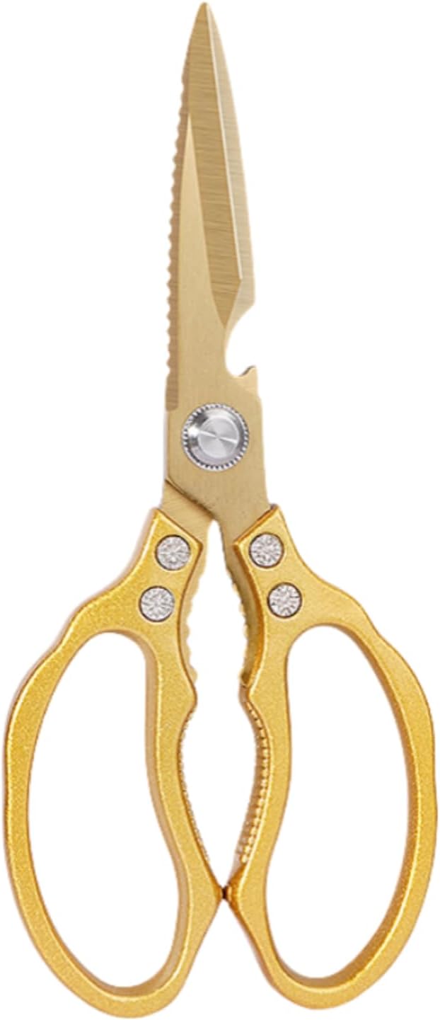 AWinjoy Japanese Gold Kitchen Scissors, Heavy Duty Stainless Steel, Dishwasher by AWinjoykitchenshears