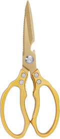 AWinjoy Japanese Gold Kitchen Scissors, Heavy Duty Stainless Steel, Dishwasher by AWinjoykitchenshears