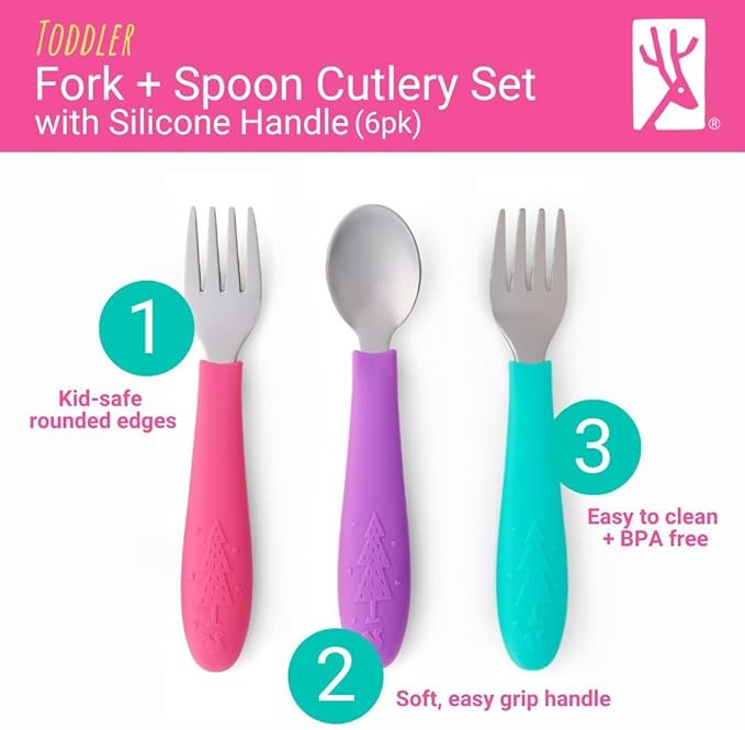 Elk and Friends Kids Silverware - Image 3