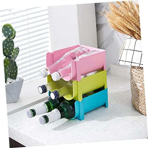 SOLUSTRE Stackable Beer and Soda Can Organizer Rack for Refrigerator