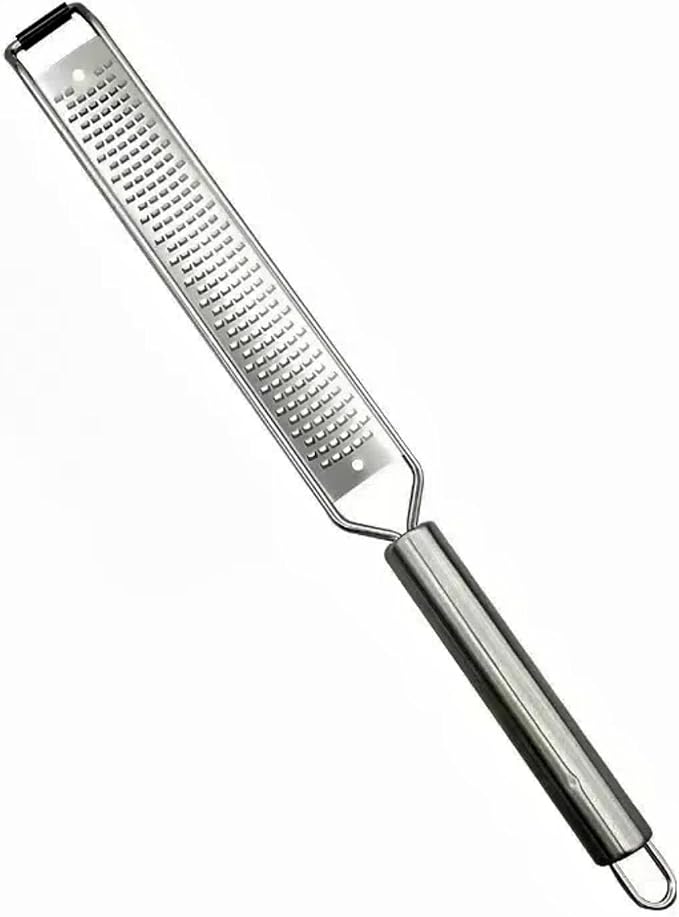 13.5 inch Lemon Zester, 304 Stainless Steel Cheese Grater, Kitchen Tool Metal by Cyoufine